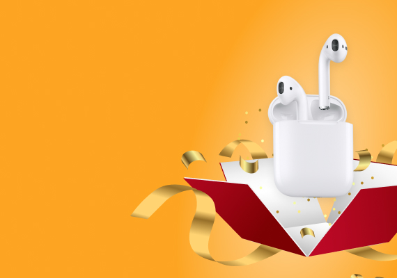 Выиграй Apple AirPods 2!